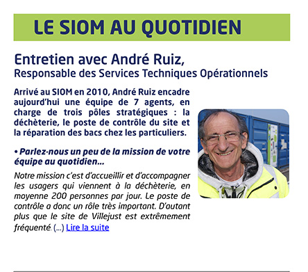 Le SIOM au quotidien