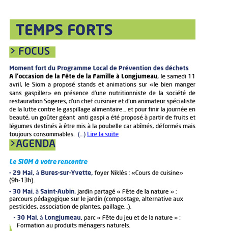 Temps forts : Focus