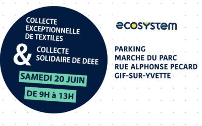 Collecte exceptionnelle de textiles et collecte solidaire DEEE à Gif-sur-Yvette