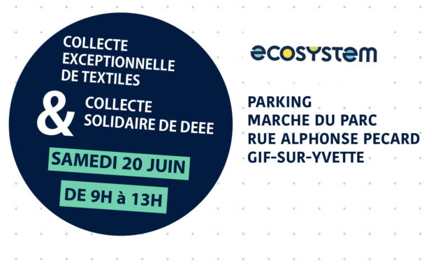 Collecte exceptionnelle de textiles et collecte solidaire DEEE à Gif-sur-Yvette