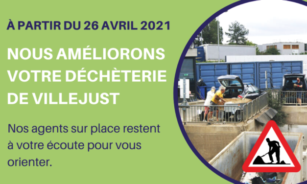 Le SIOM améliore votre déchèterie de Villejust !