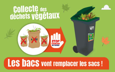 Collecte des déchets végétaux : les bacs vont remplacer les sacs !